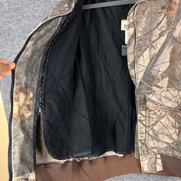 Vintage RedHead Mens Camo Hunting Jacket Full Zip Realtree Hardwoods XL-Large - Picture 8 of 9
